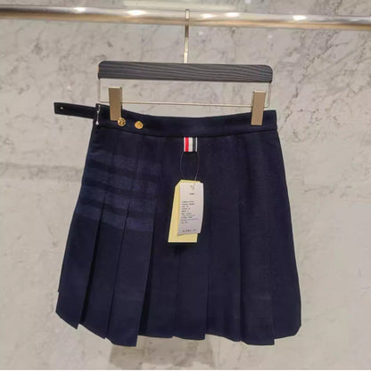 2025 wool pleated skirt