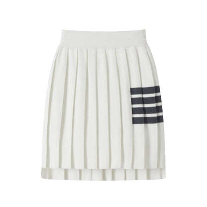 2025 knitted pleated skirt
