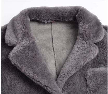 2025 Sheep wool long coat