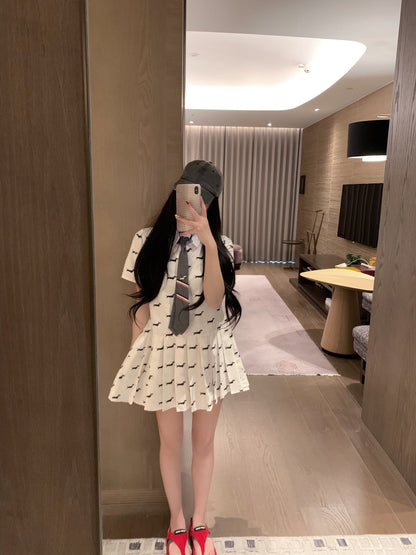 2025ss Puppy Tie Dress