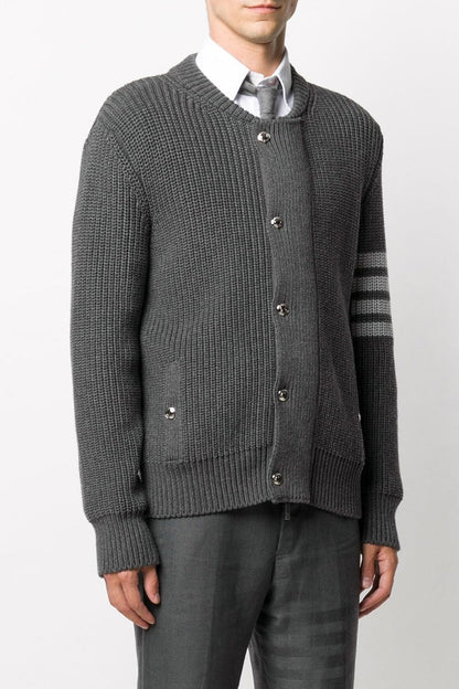 Knitted sweater coat