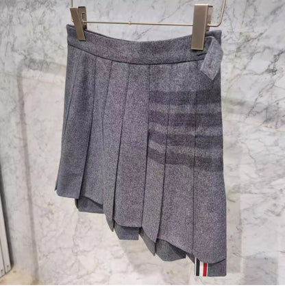 2025 wool pleated skirt