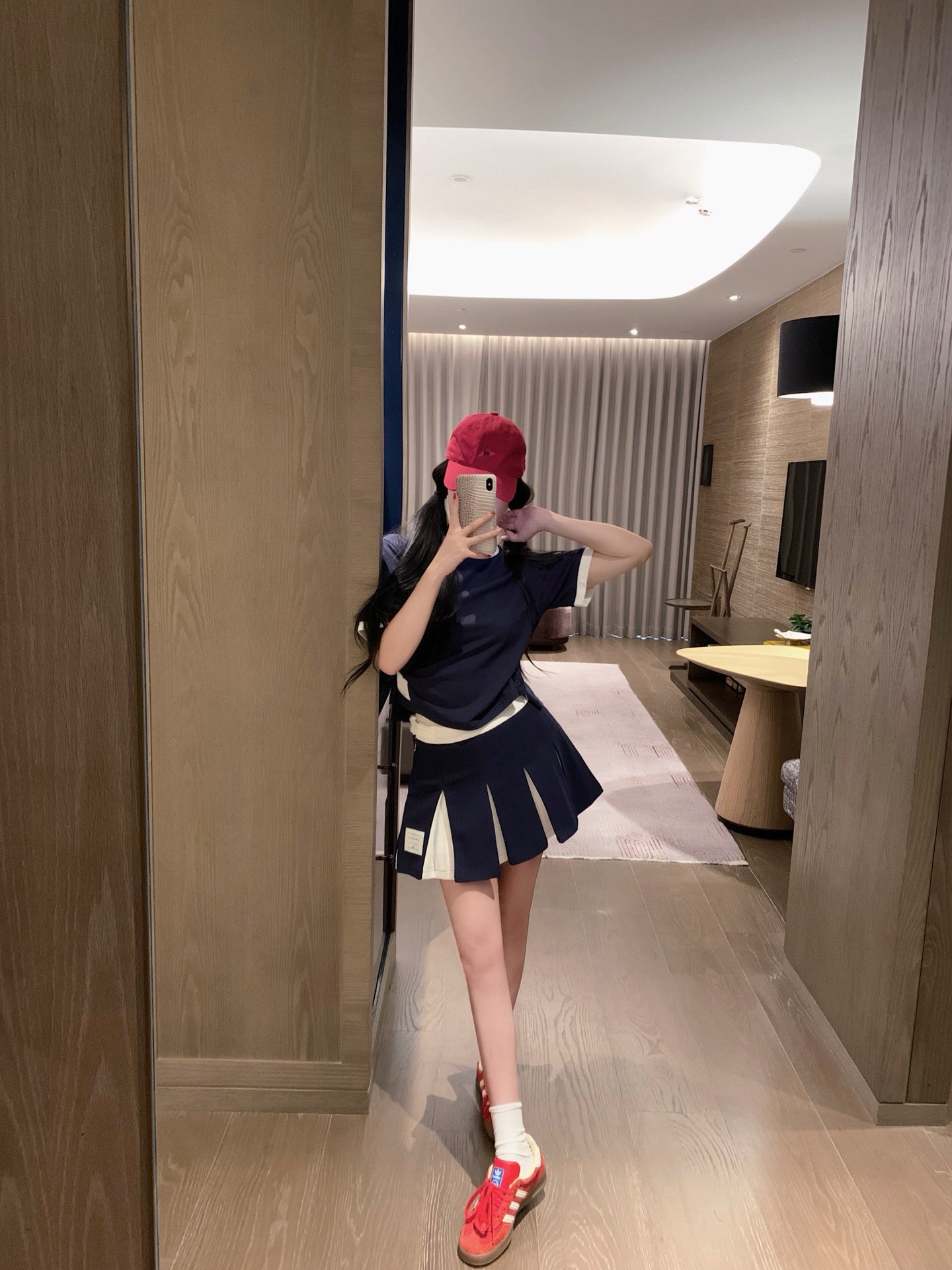 2025ss T-shirt pleated skirt