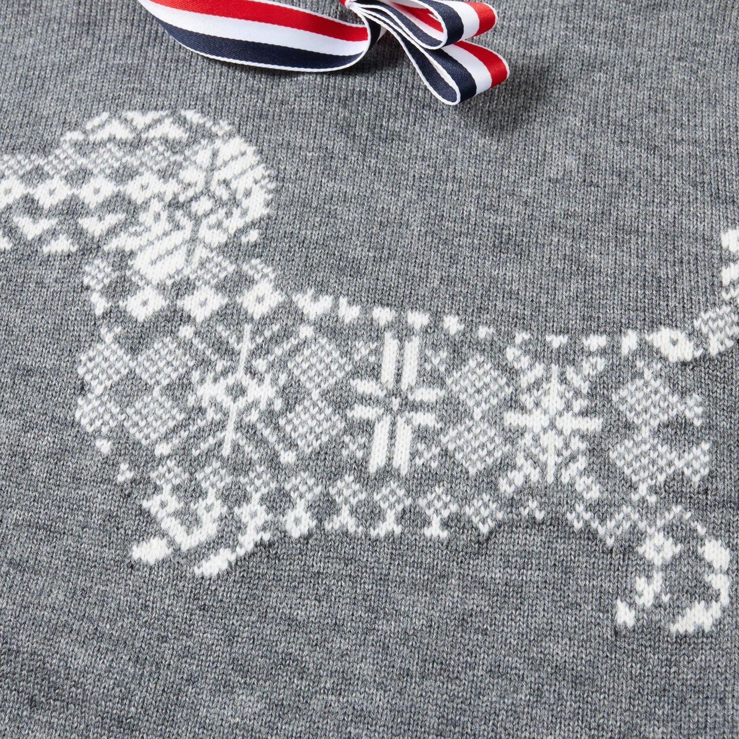 Snowflake dog knitted sweater