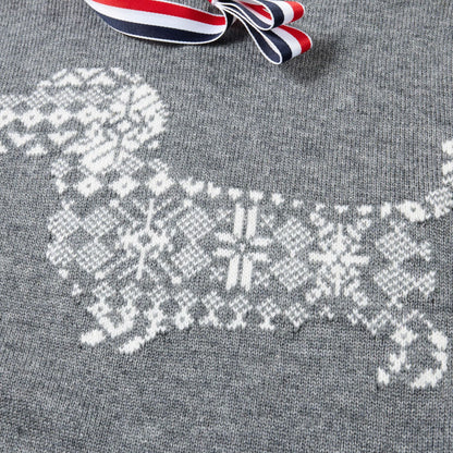 Snowflake dog knitted sweater