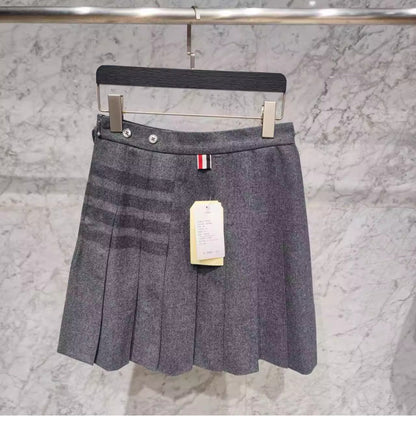 2025 wool pleated skirt