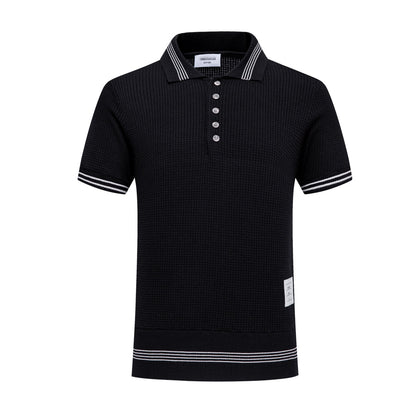 Waffle fabric POLO Shirt