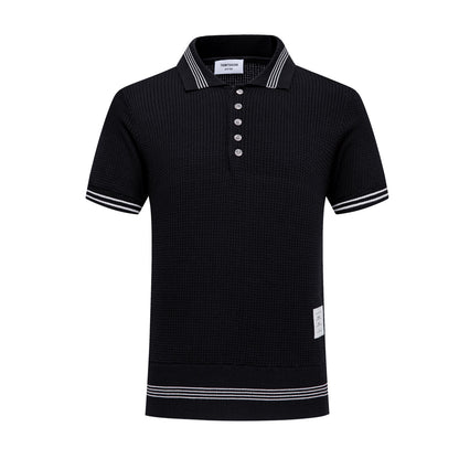 Waffle fabric POLO Shirt