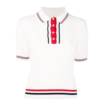 Women Ribbon POLO shirt