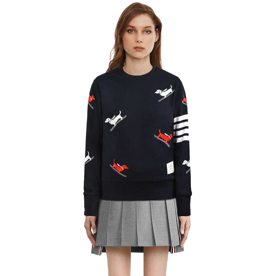 Puppy Embroidery Sweatshirt
