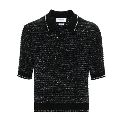 2025 Chunky knit polo shirt