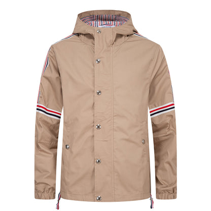 Khaki Hooded Jacket