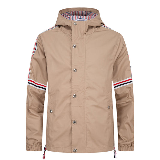 Khaki Hooded Jacket