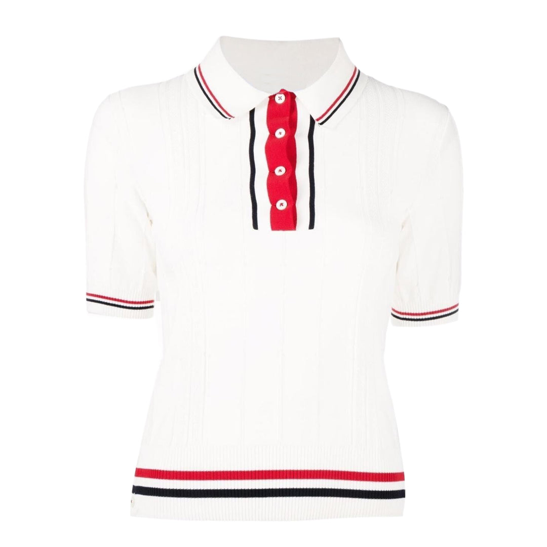 Women Ribbon POLO shirt