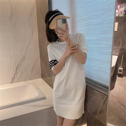 2025  Four-bar knit skirt