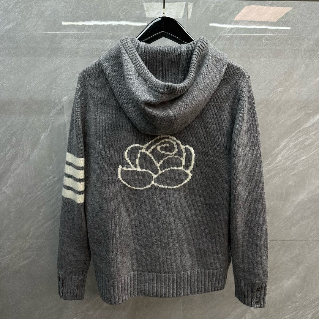 2025ss Thick hooded cardigan