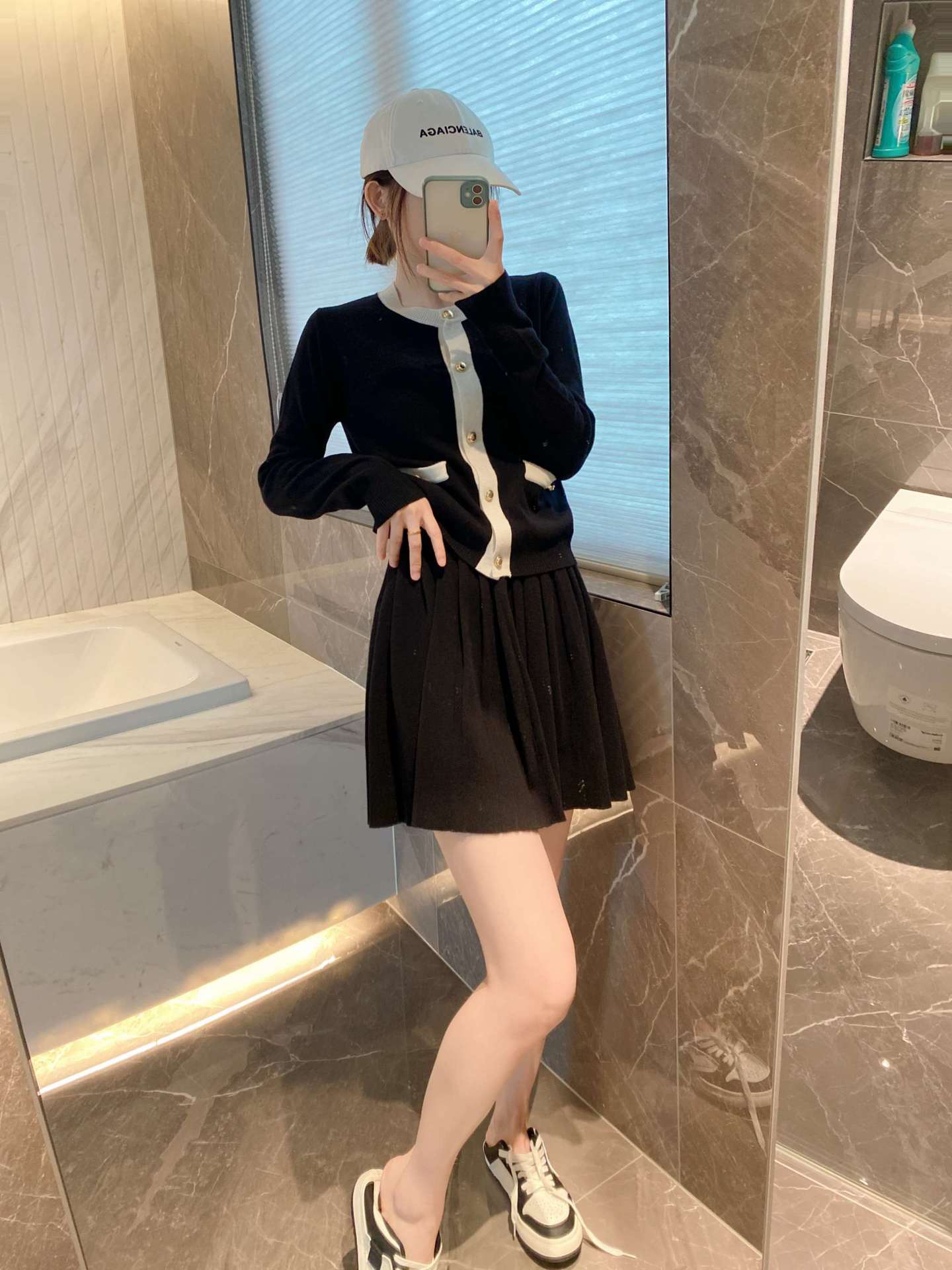 2025 Wool knit two-piece dress