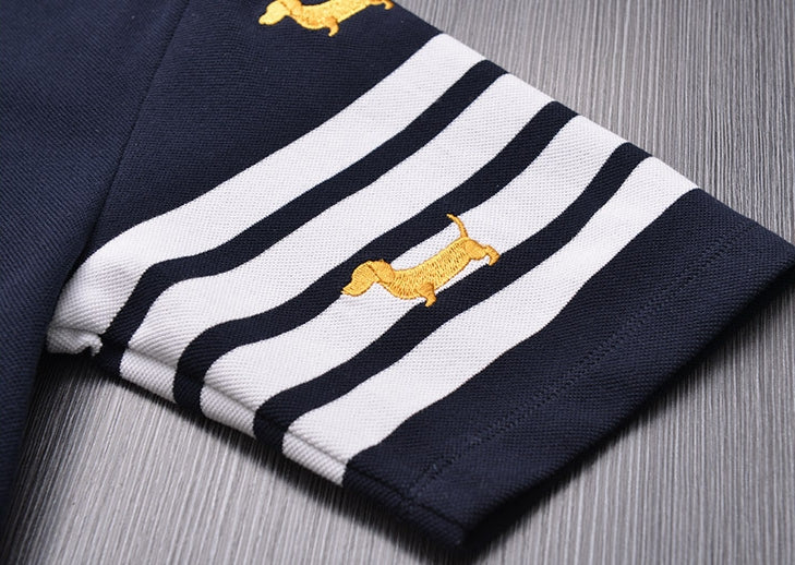 Embroidered dog T-shirt