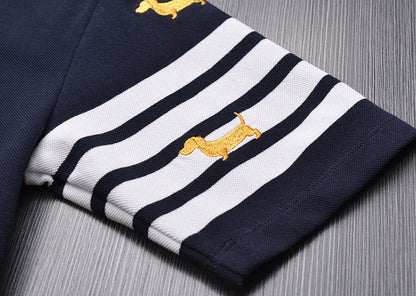 Embroidered dog T-shirt