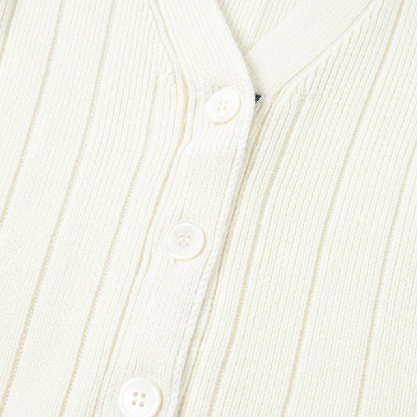 Cotton and wool knitted cardigan