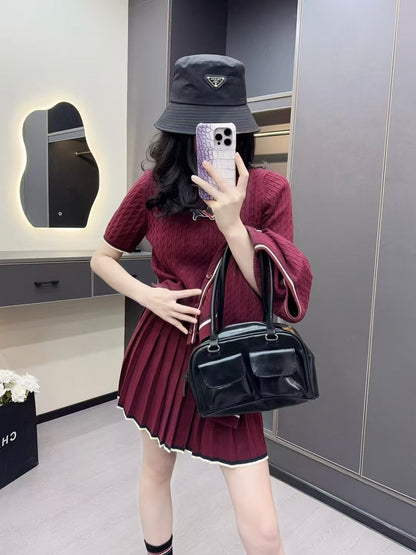 2025 Three-piece pleated skirt