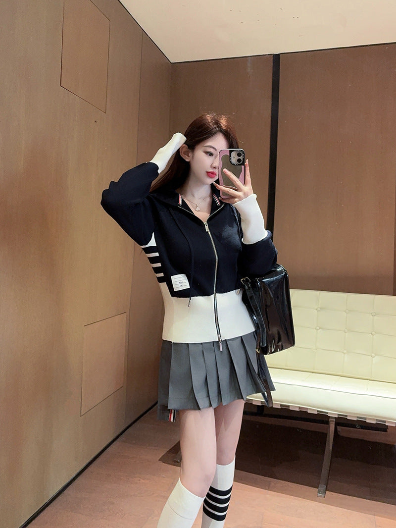 2025 Knitted skirt suit