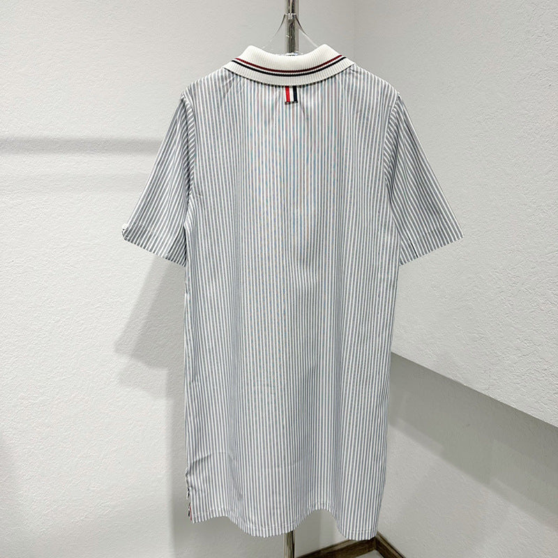 2025  Striped Shirt Dress