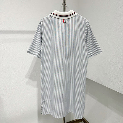 2025  Striped Shirt Dress