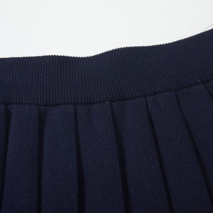 2025 knitted pleated skirt