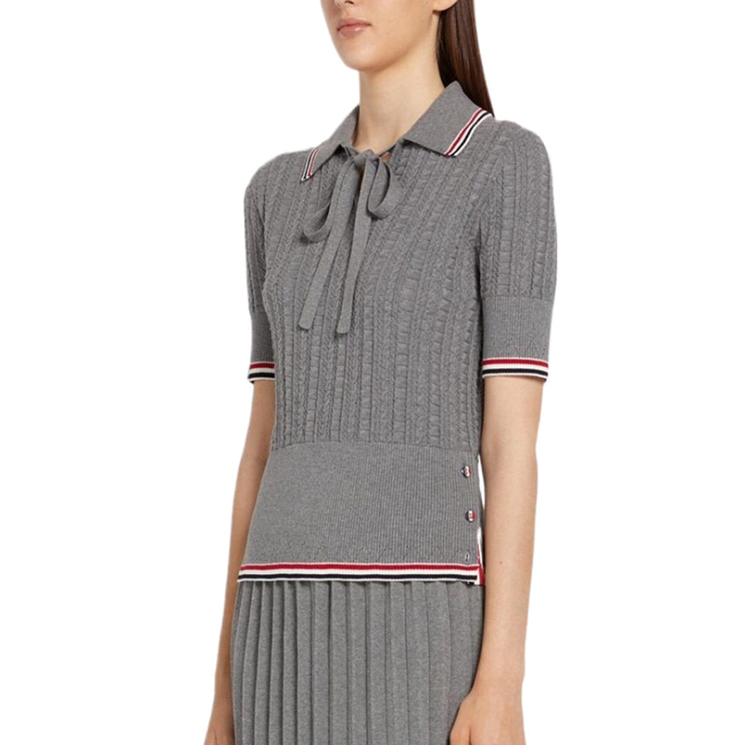 Women stripe POLO shirt