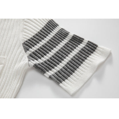 Women Color buckle POLO shirt