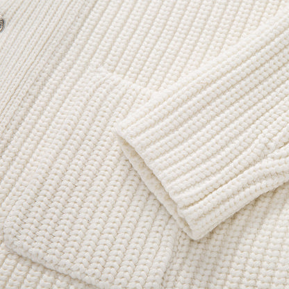 Knitted sweater coat