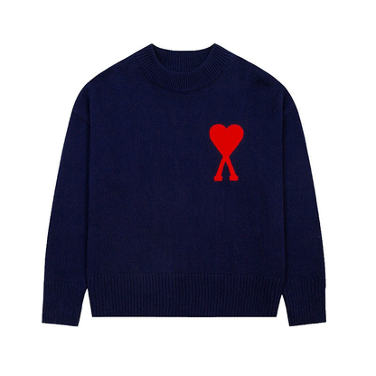 Ami Big Heart Casual Sweater