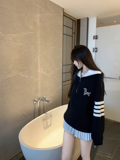 2025 Little Doll Collar Sweater