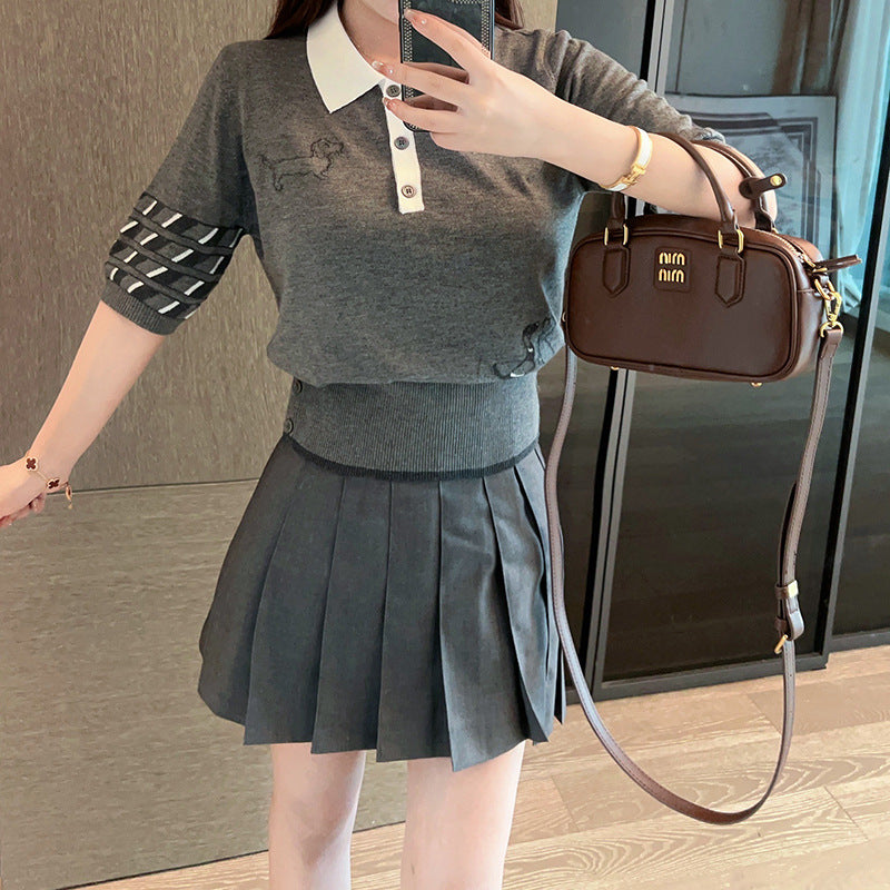 Four-pole POLO shirt