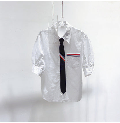 Tie short sleeves