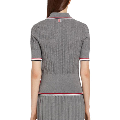 Women stripe POLO shirt