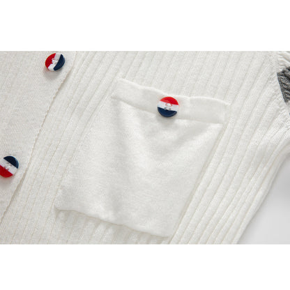 Women Color buckle POLO shirt