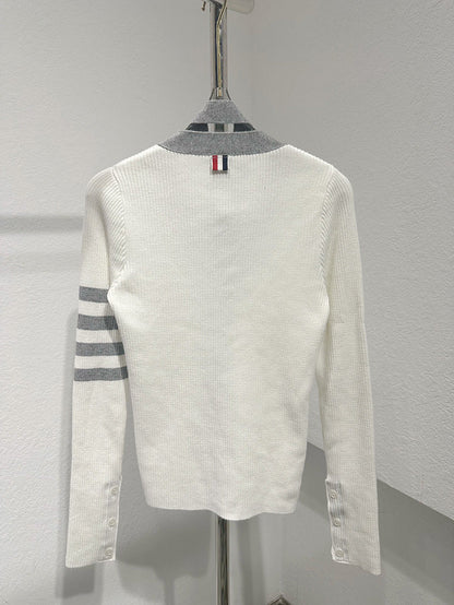 2025 Ribbon knitted sweater
