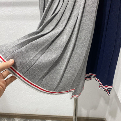 2025 Knitted pleated skirt