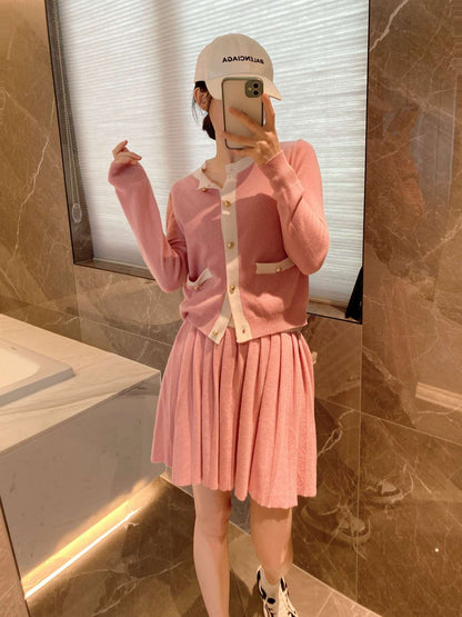 2025 Wool knit two-piece dress