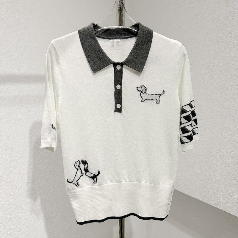 Four-pole POLO shirt
