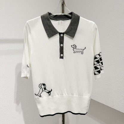 Four-pole POLO shirt