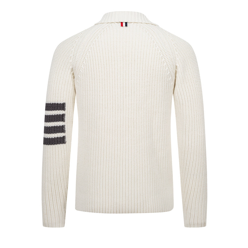 Knitted sweater coat