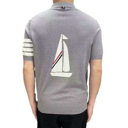 2025  Sailboat Knitted POLO Shirt