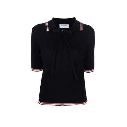 Women stripe POLO shirt