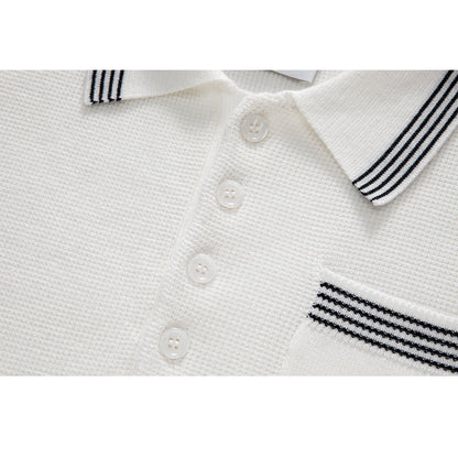 Women stripe POLO shirt