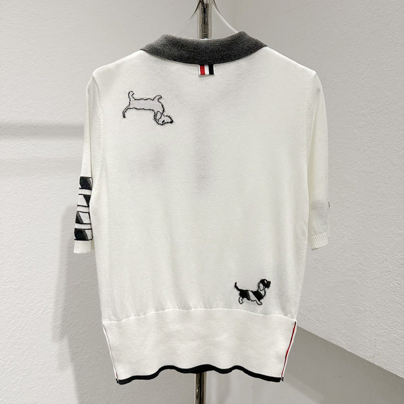 Four-pole POLO shirt