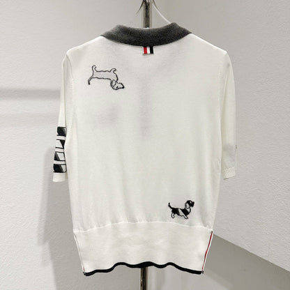 Four-pole POLO shirt