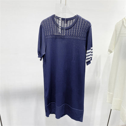 2025  Four-bar knit skirt